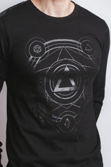 (Shadow) Polyhedral Spell Circle Long Sleeve Tee - CANTRIP BRAND