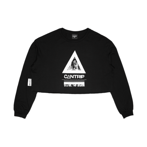 Cover Bonus Crop Long Sleeve - Black - CANTRIP BRAND