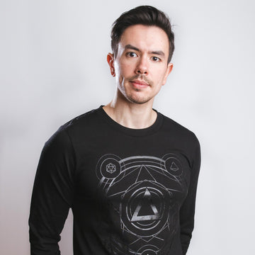 (Shadow) Polyhedral Spell Circle Long Sleeve Tee