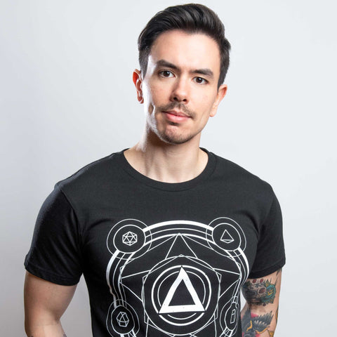Polyhedral Spell Circle Tee - CANTRIP BRAND