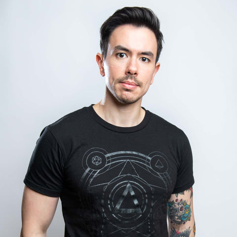 (Shadow) Polyhedral Spell Circle Tee - CANTRIP BRAND