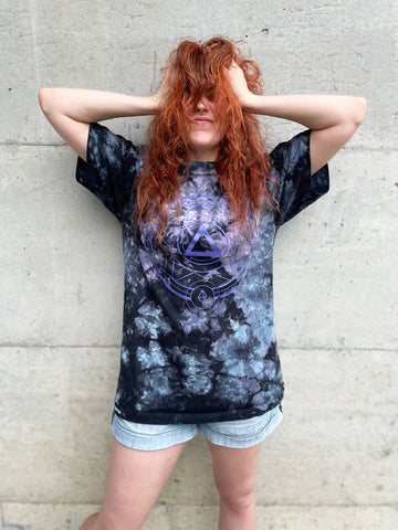 (Mist) Polyhedral Spell Circle Tie Dye Tee - CANTRIP BRAND