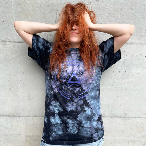 (Mist) Polyhedral Spell Circle Tie Dye Tee - CANTRIP BRAND