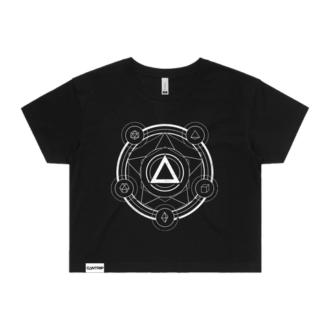 Polyhedral Spell Circle Crop Top - CANTRIP BRAND