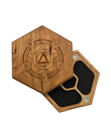 Collector’s Edition Polyhedral Spell Circle Dice Vault - CANTRIP BRAND