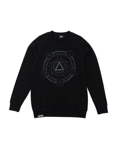 (Shadow) Polyhedral Spell Circle Crew Neck Sweatshirt 1.5 - CANTRIP BRAND