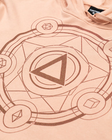 Polyhedral Spell Circle Crop Hoodie 1.5 - CANTRIP BRAND