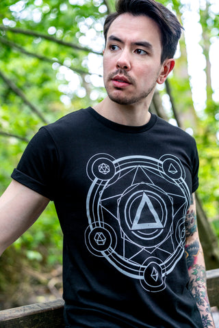 Polyhedral Spell Circle Tee - CANTRIP BRAND