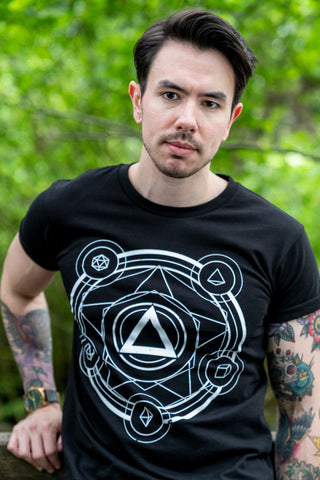 Polyhedral Spell Circle Tee - CANTRIP BRAND
