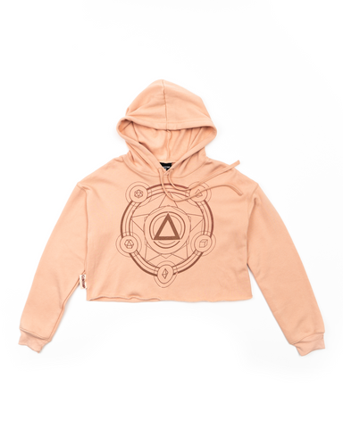 Polyhedral Spell Circle Crop Hoodie 1.5 - CANTRIP BRAND