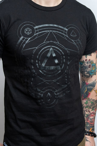 (Shadow) Polyhedral Spell Circle Tee - CANTRIP BRAND