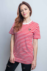 D20 Bouquet Striped Tee (Red/White) - CANTRIP BRAND
